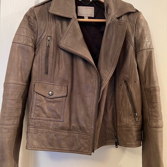 Leather Moto Style Jacket - Picture 3 of 5
